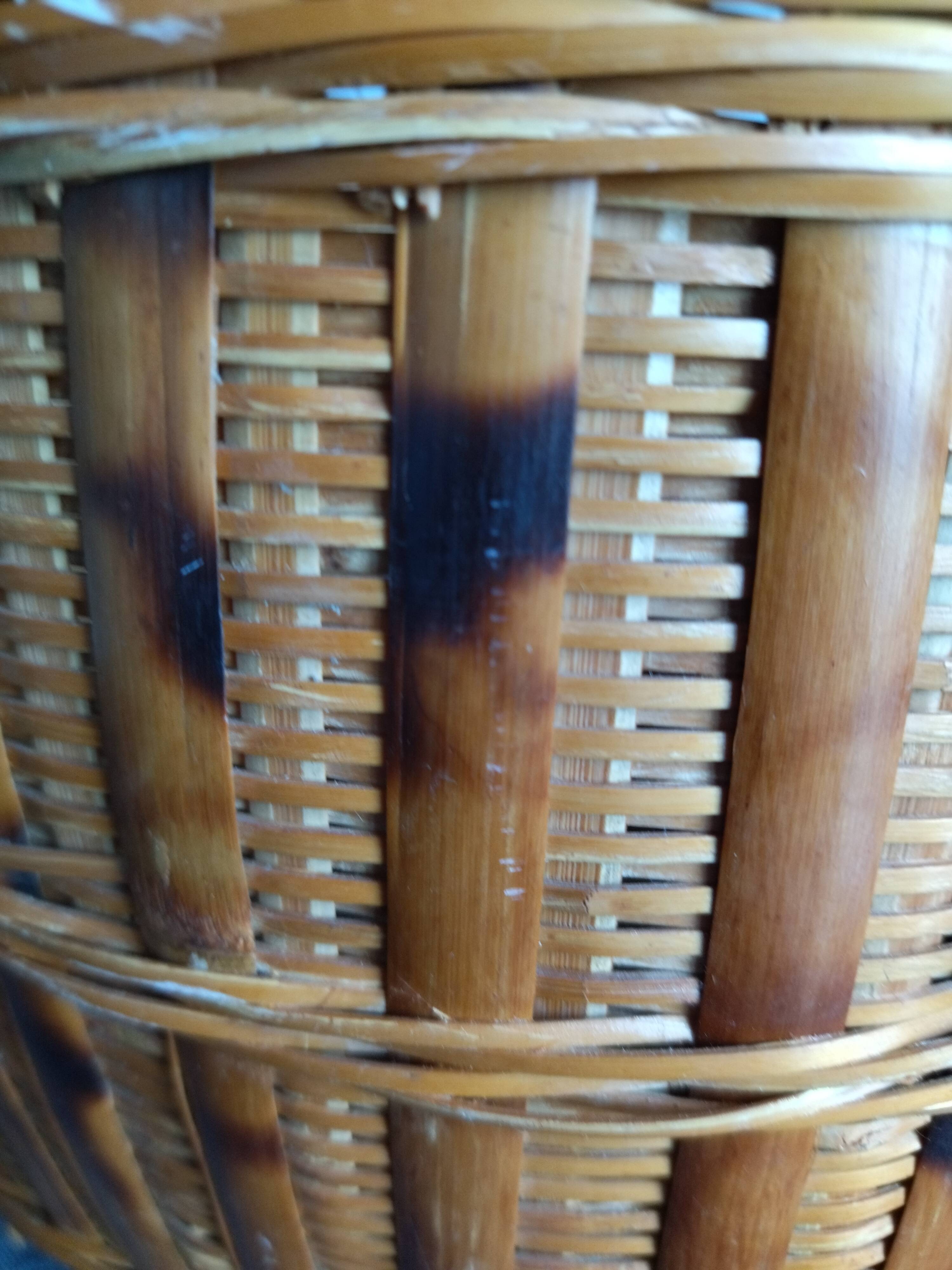 Vintage rattan pot cover