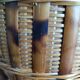 Vintage rattan pot cover