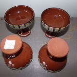 Vintage earthenware cups Bulgaria - Troyan