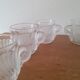 Set of 6 glass swan cups