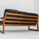 Vintage mid-century sofa solid teak Holstebro MöbelFabrik 1960s