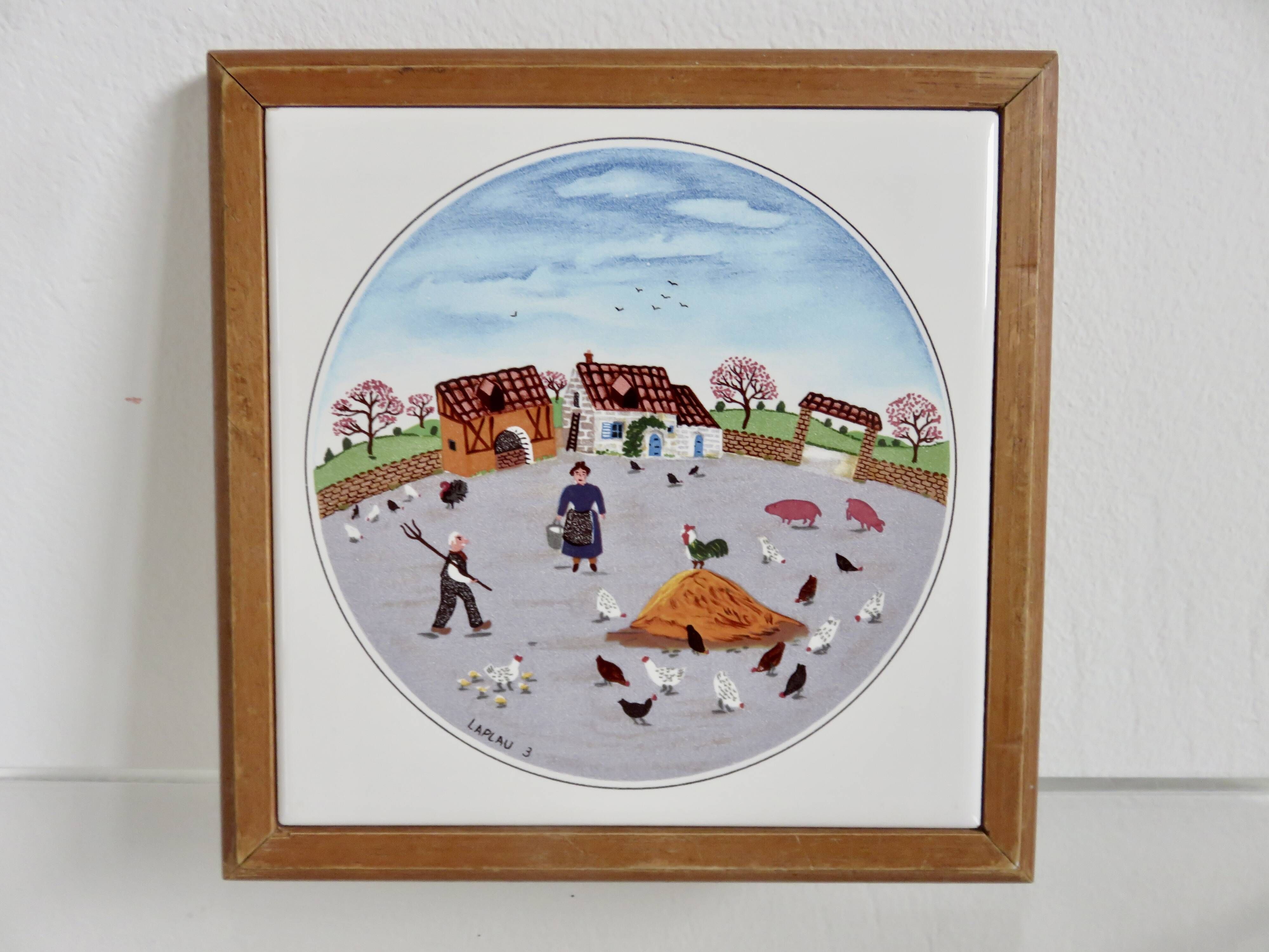 Villeroy & Boch set of 3 trivets, design by Gerard Laplau, 1980