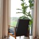 Scandinavian modern armchair graphite corduroy H.Lis