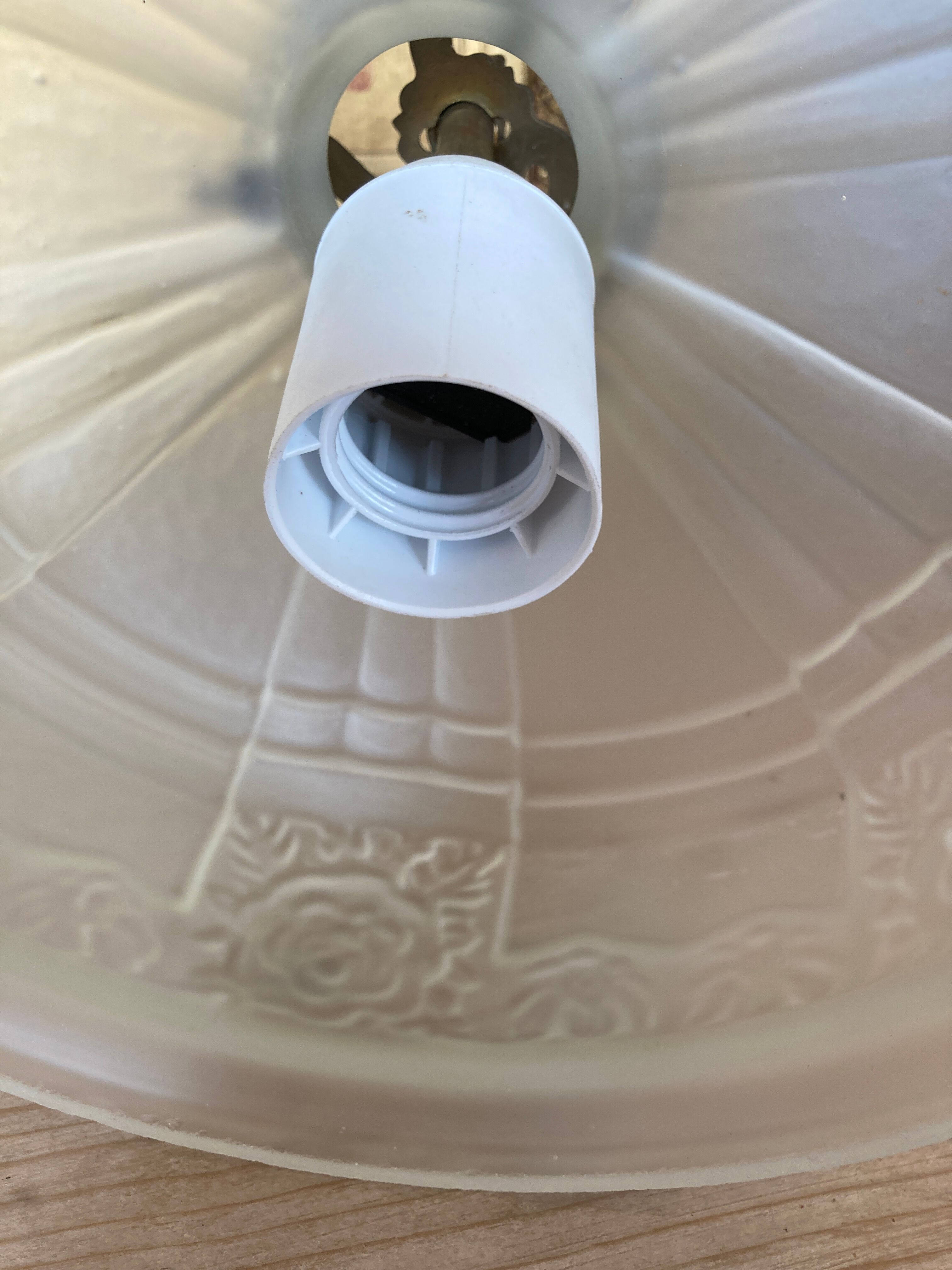 Suspension lustre abat jour