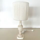 Alabaster and wool lamp