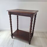 Side table with spool legs