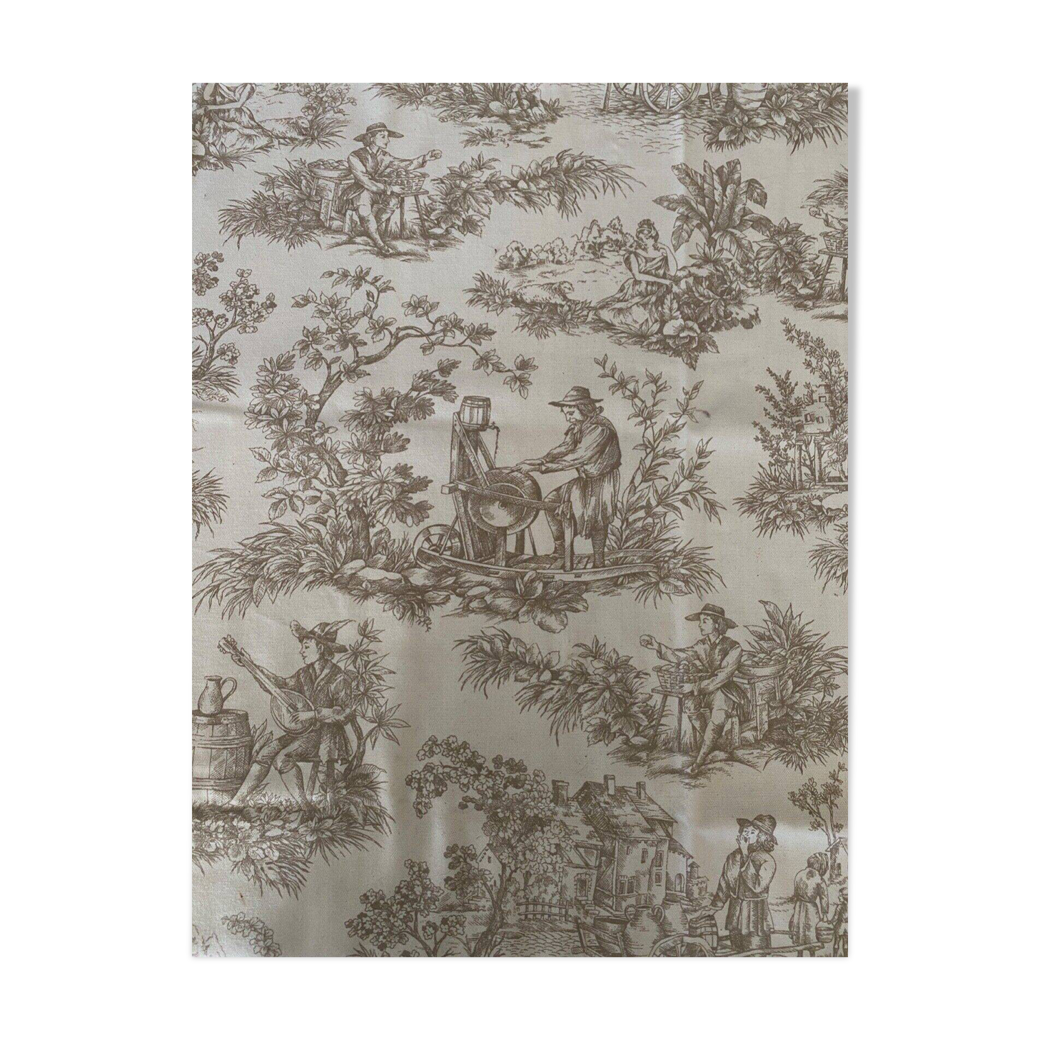 Toile de Jouy fabric late 19th century