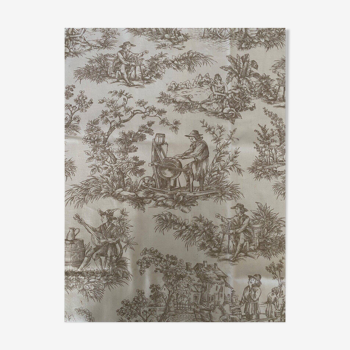 Toile de Jouy fabric late 19th century