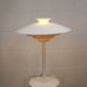 White vintage Danish desk lamp by Jeka Metaltryk - Model Sofie - Denmark 70s