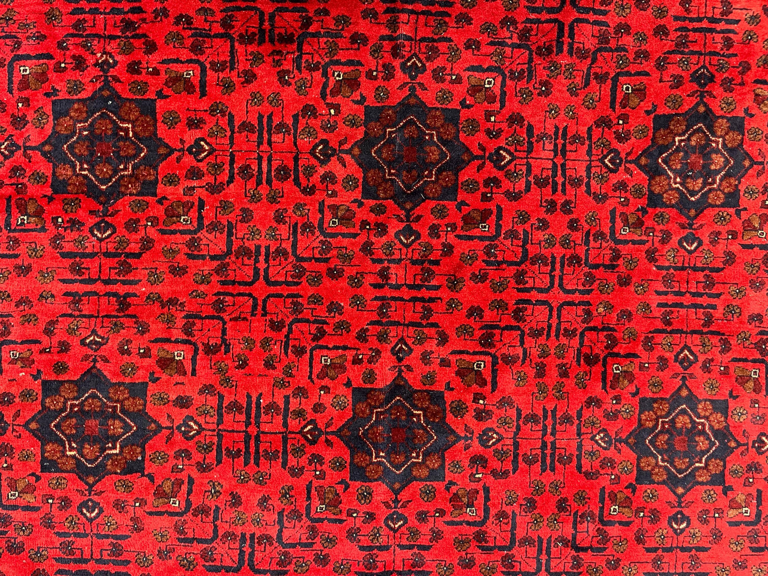 Afghan Khal Mohammadi Rug 300x195 cm, Vintage Turkoman Ersari Rug