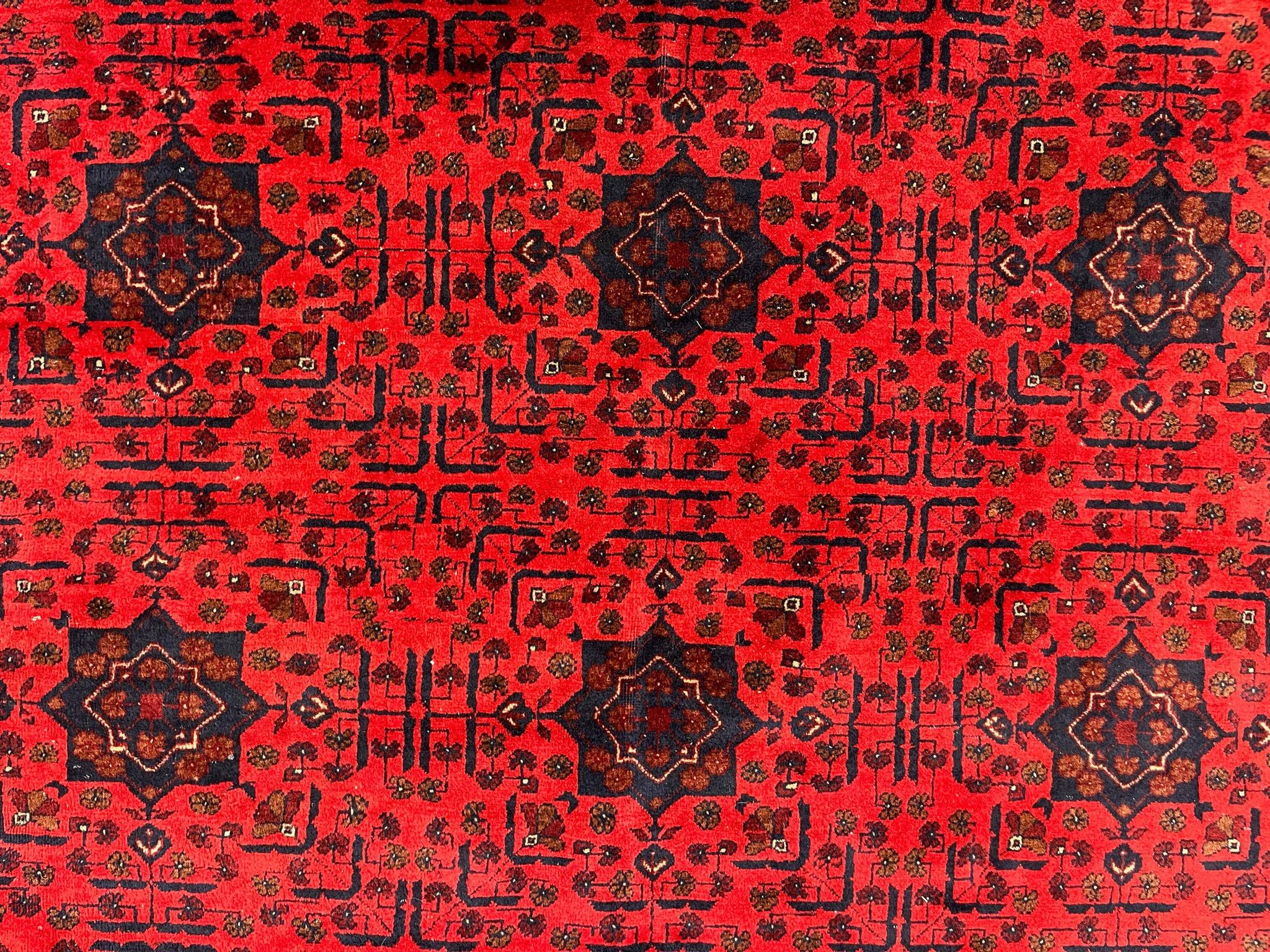 Afghan Khal Mohammadi Rug 300x195 cm, Vintage Turkoman Ersari Rug