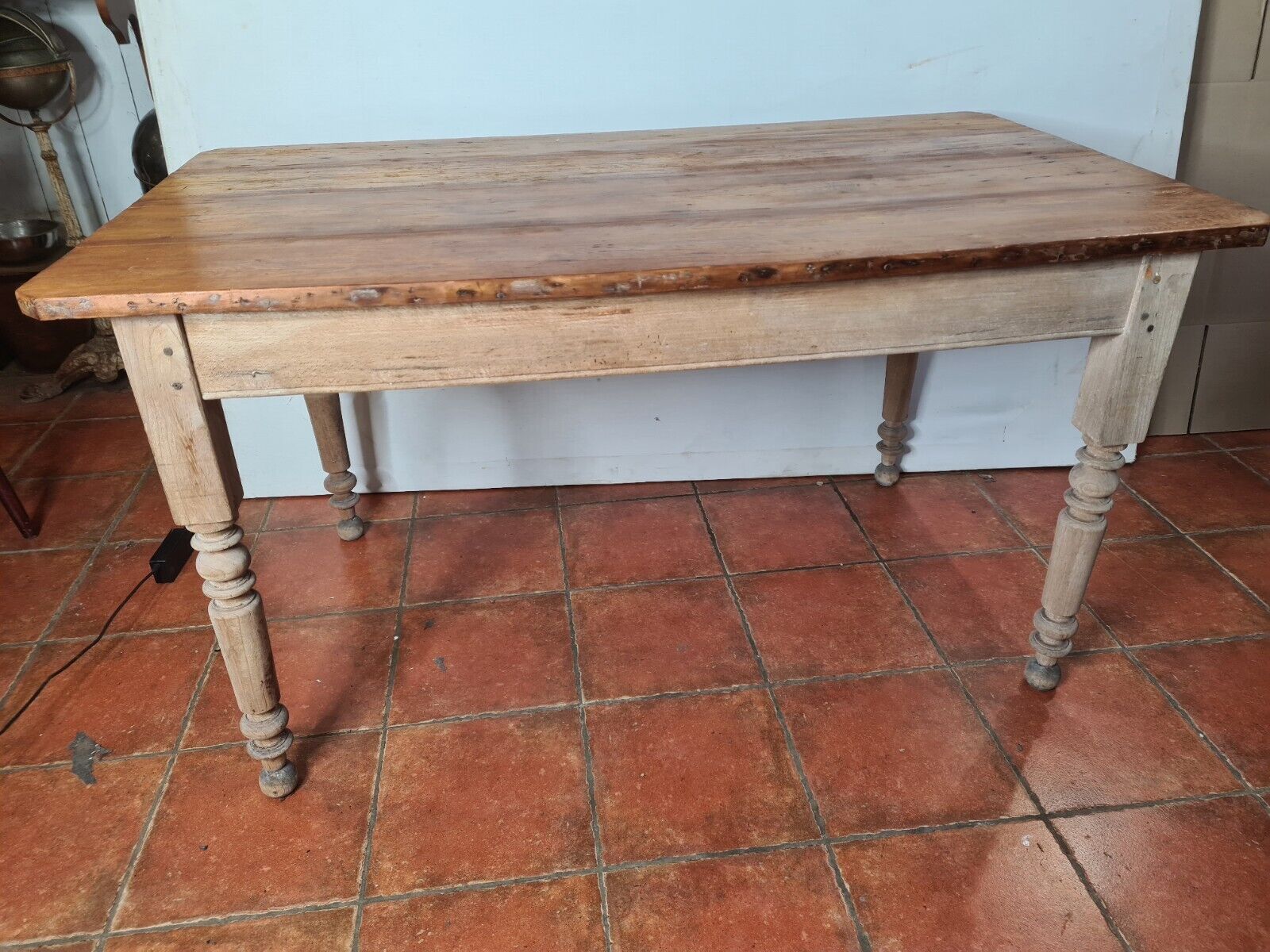 Patinated fir farmhouse table