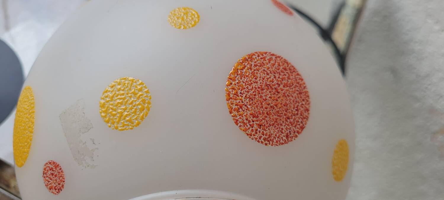 60's opaline suspension