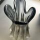 Vase en verre de Murano sommerso forme fleur