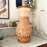 Brown glazed ceramic vase