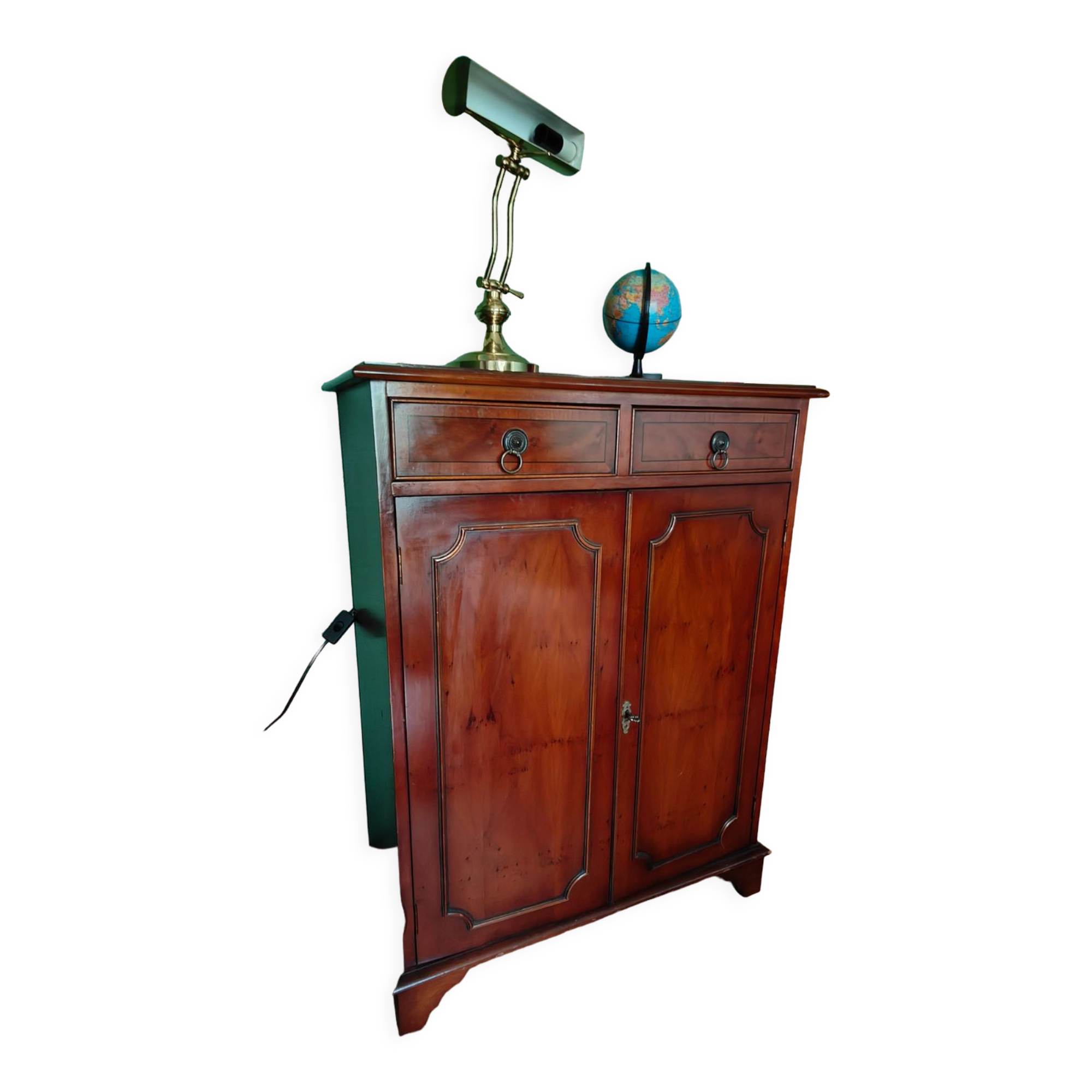 Mahogany storage cabinet classic English style