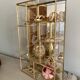 Vitrine laiton et miroir