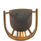 Antique Art Nouveau oak armchair, Austria or Germany circa 1910