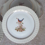 7 bird dessert plates