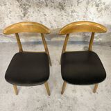 Paire de chaises scandinaves vintage