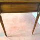 Louis XVI-style flat desk Merisier Red leather top 20th century