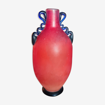 Vase en pâte de verre