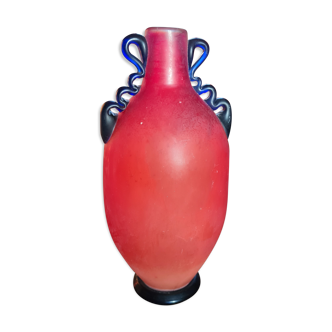 Glass paste vase