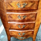 Dresser rag maker style louis xv marquetry marble top