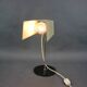 Minimalist chrome table lamp, German, Bauhaus style, 1970s.