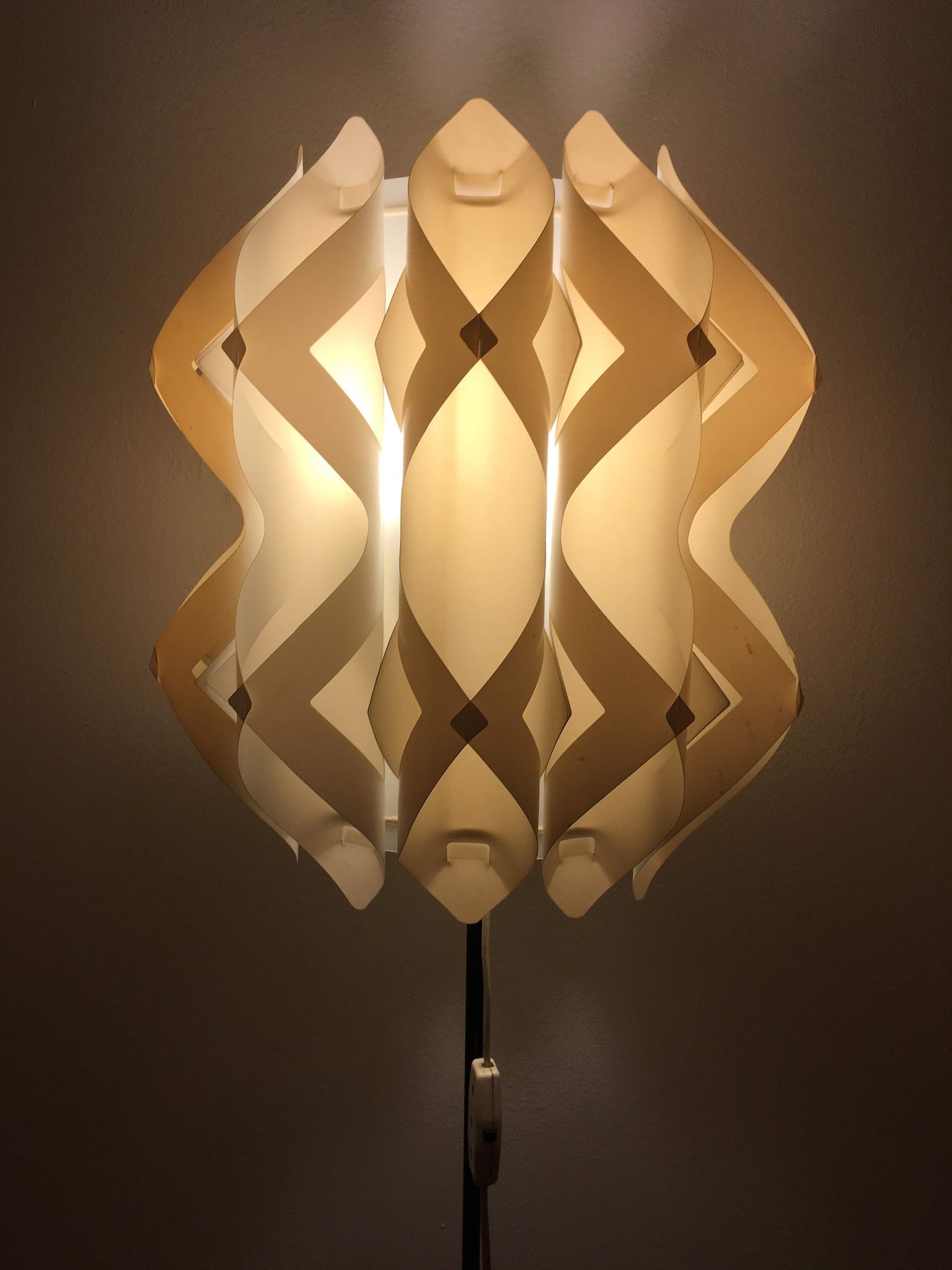 Mid century white floor lamp - 1960