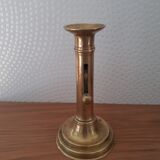 Set of 3 old candle holders with pushers