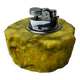 Yellow alabaster lighter by Romano Bianchi, Italy, 1970