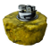 Yellow alabaster lighter by Romano Bianchi, Italy, 1970