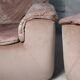 Cinna, pair of armchairs foam and velvet ras pink pale, France, circa 1970
