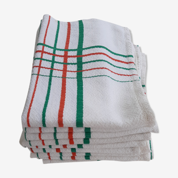 Lot 9 serviettes de table basques