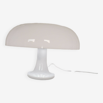 Lampe champignon en plastique blanc