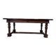 Louis XVI solid walnut dining table