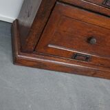 1870s oak apothecary cabinet