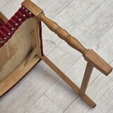 1970s, set of 6 Danish dining chairs, oak wood, furniture wool.