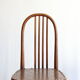Suite de 4 chaises bistrot Luterma en bois courbé et simili cuir, début XX ème