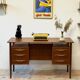 Freestanding Teak Desk, Denmark 1960s/1970s, Vintage, Mid-C Modern