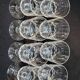 8 antique baccarat crystal wine glasses cut engraved 10742