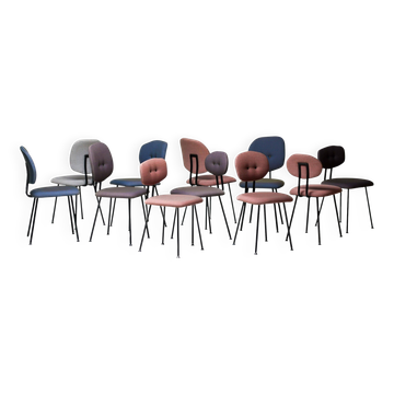 11 chaises Maarten Baas "101" - Custom Camira Main Line