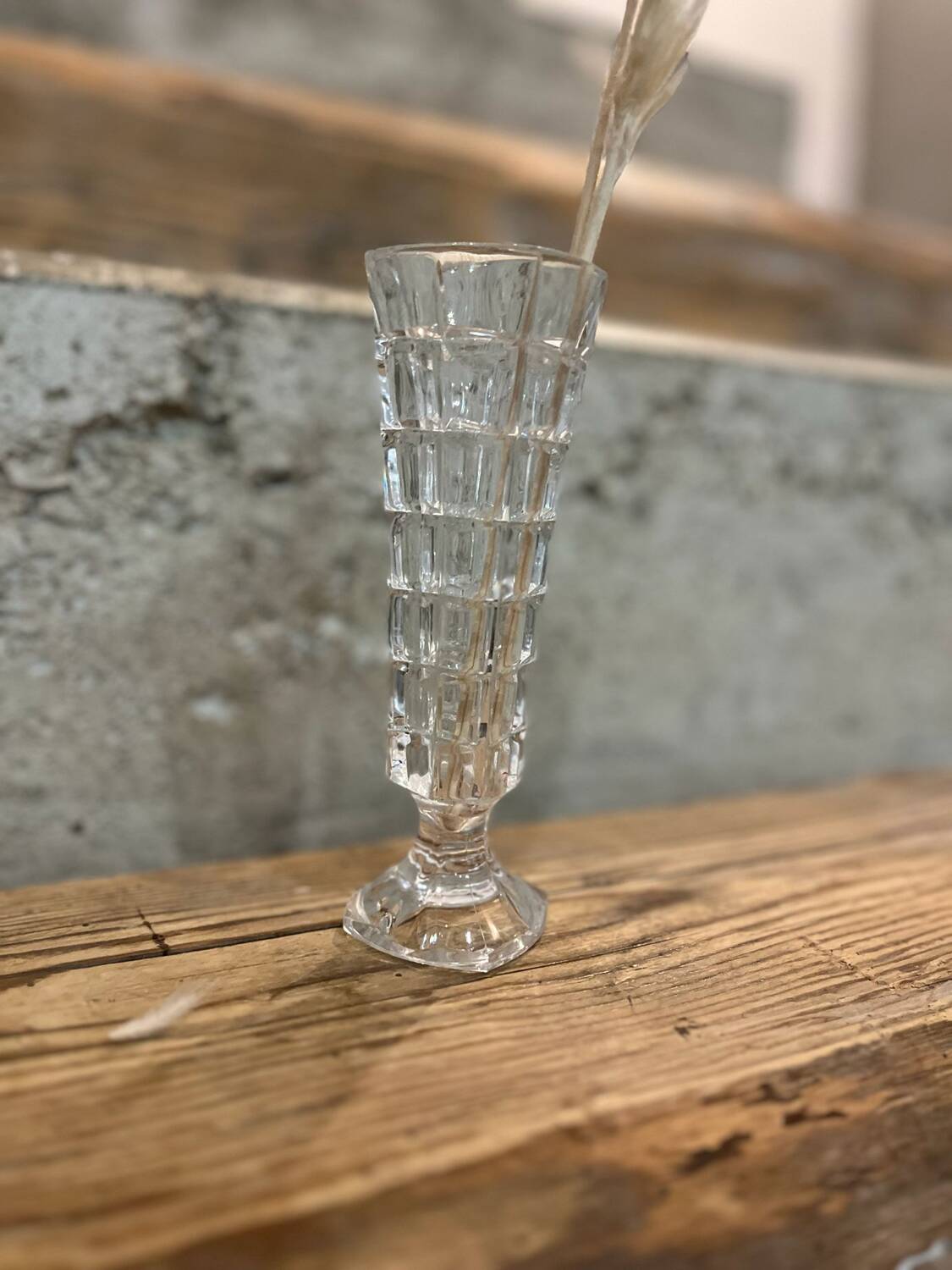 Crystal bud vase