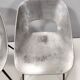 Set of Three Aluminum "Tulipe" Tonneu Chairs by Pierre Guariche, France