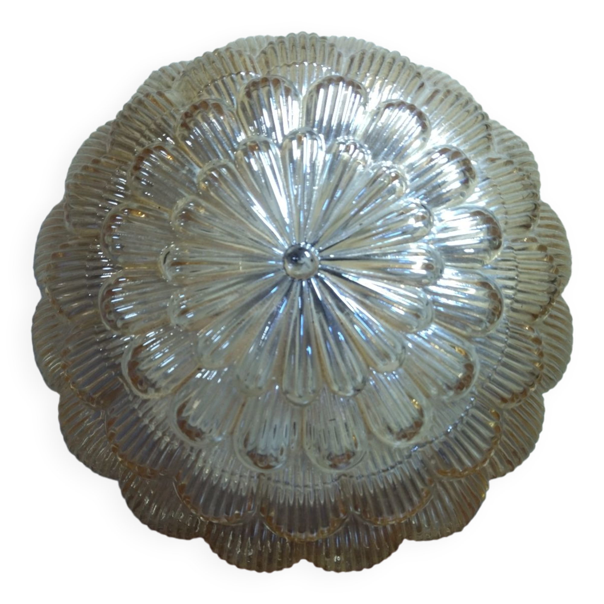 Applique en verre reflet doré