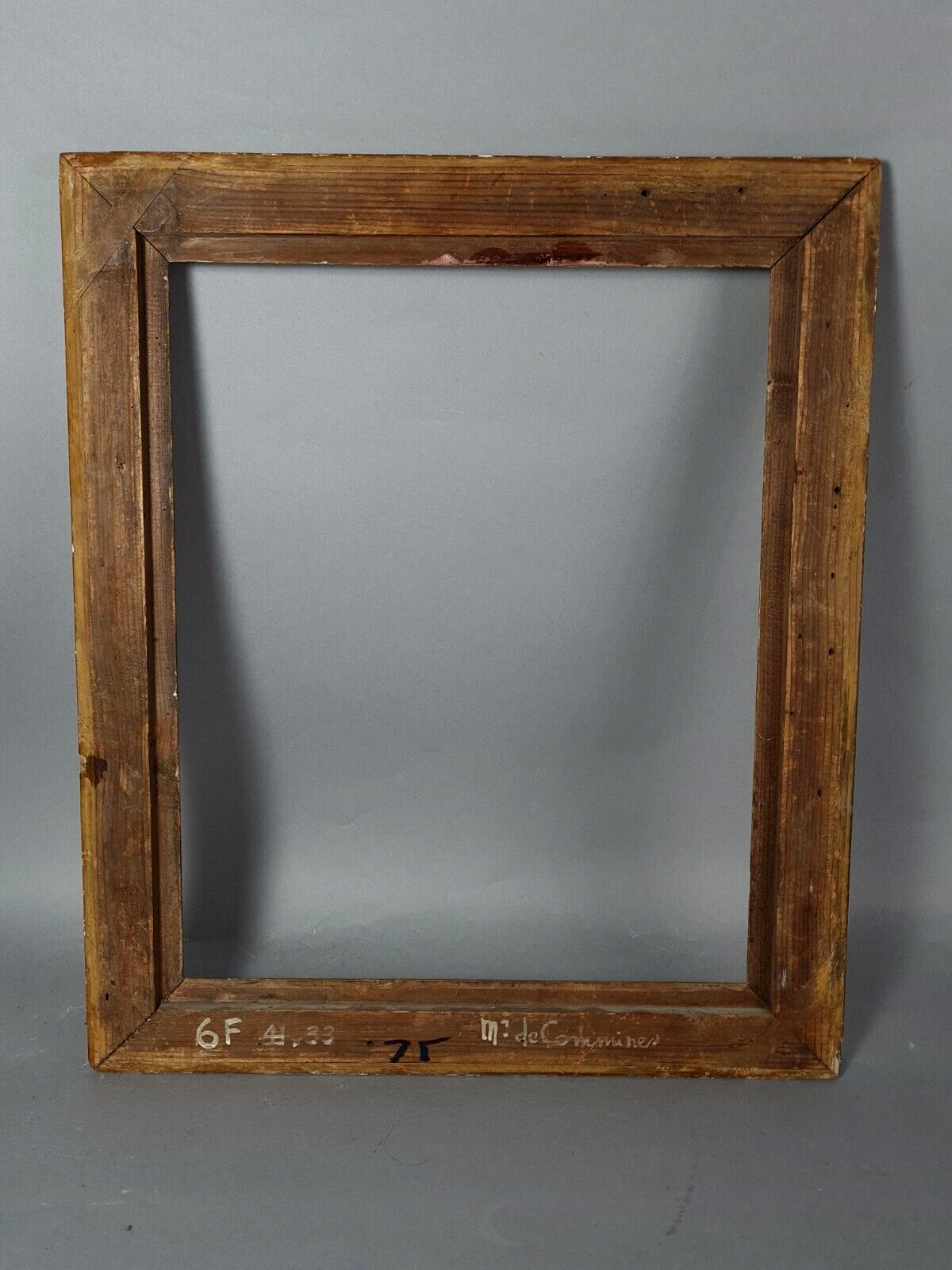 Old frame wood stucco gilding original 50x42 foliage 41x33 cm SB