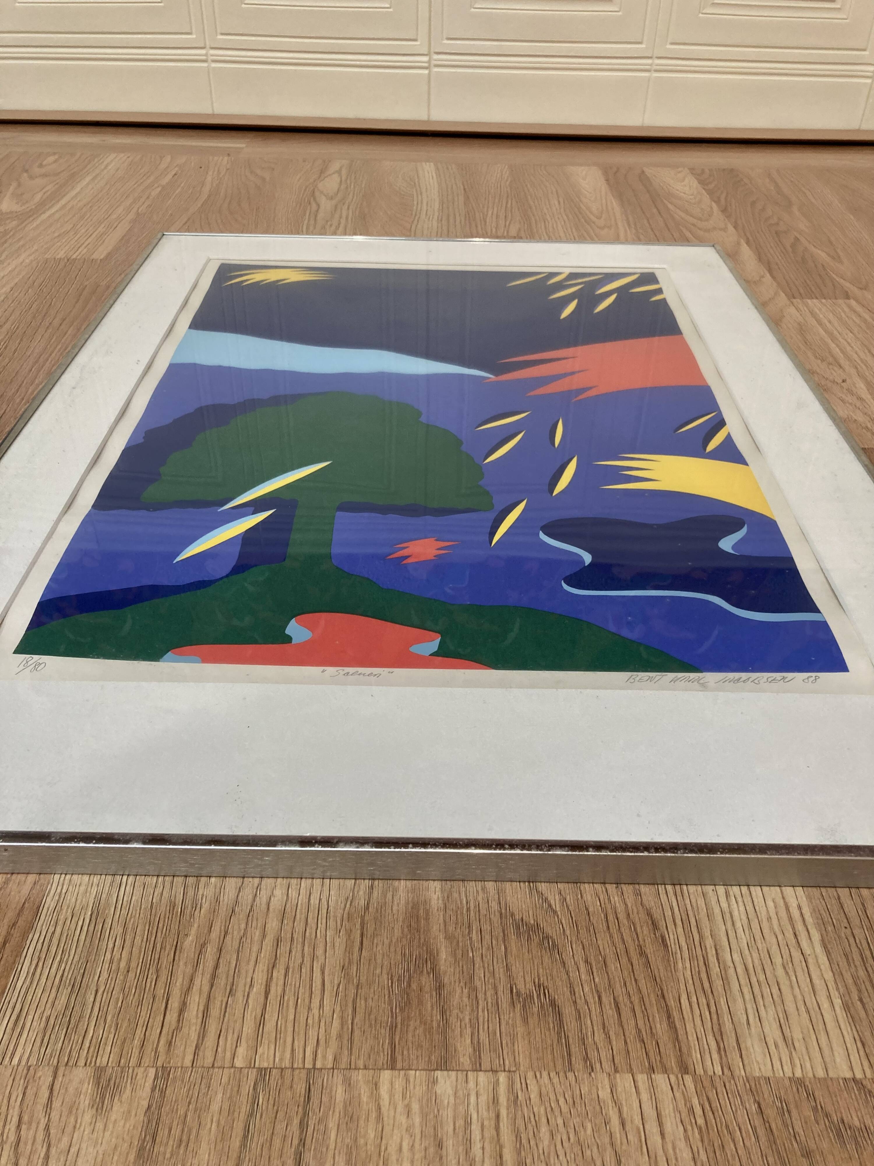 Lithograph 2 "BENT KARL JAKOBSEN".