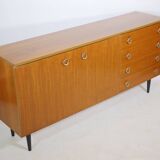 Teak vintage sideboard chest of drawers mid-century cabinet 60s