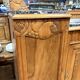 Art Deco buffet in carved walnut, marble and large mirror – 1930s